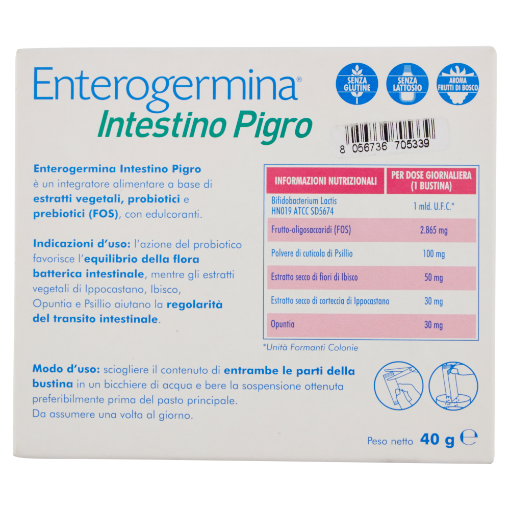 Enterogermina Intestino Pigro 10 bustine 40 g