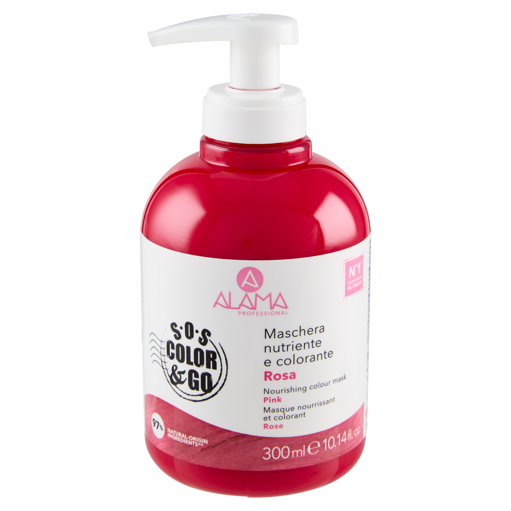 Alama Professional S.O.S. Color & Go Maschera nutriente e colorante Rosa 300 ml