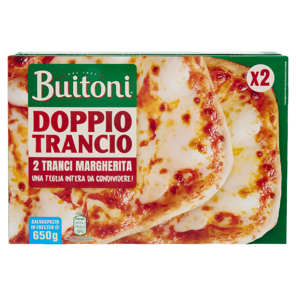 Buitoni Doppio Trancio Margherita 2 Tranci 650g
