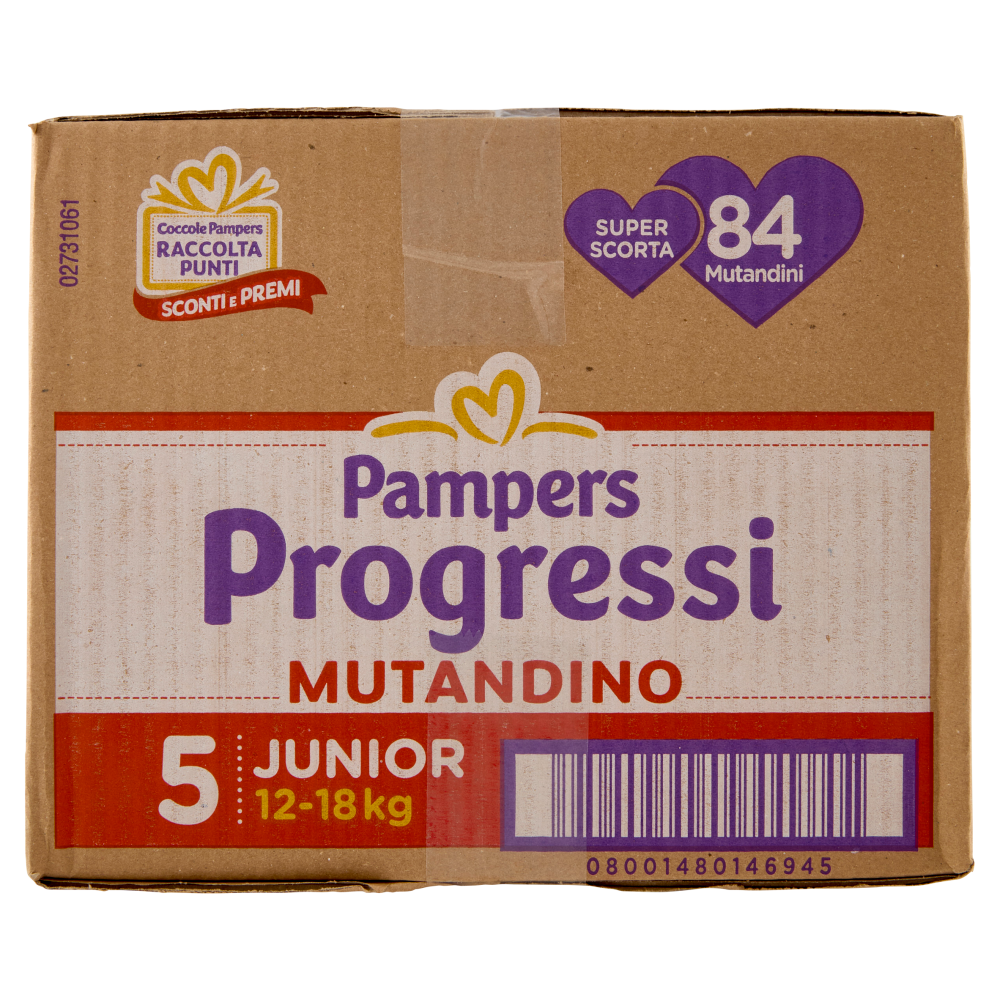Pampers Progressi Mutandino Junior 84 pz