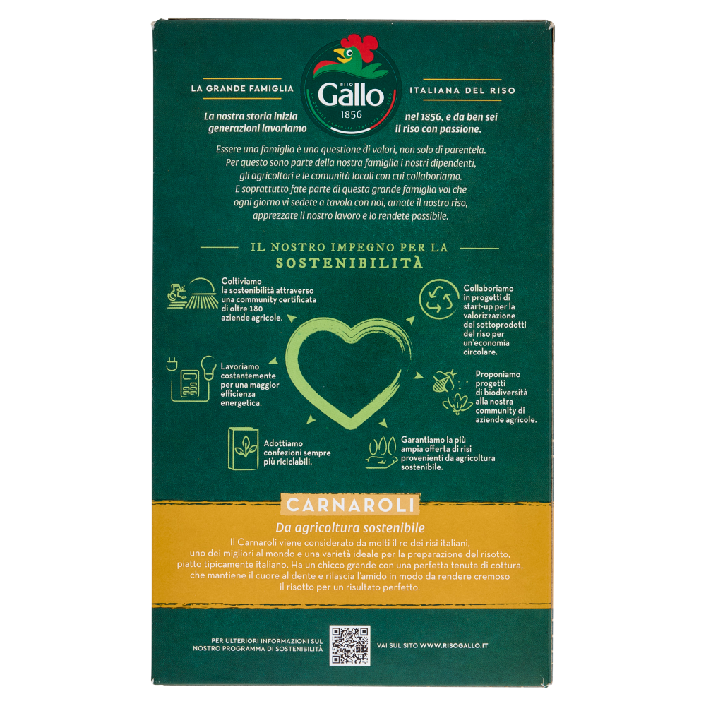 Riso Gallo Carnaroli da agricoltura sostenibile 1 kg
