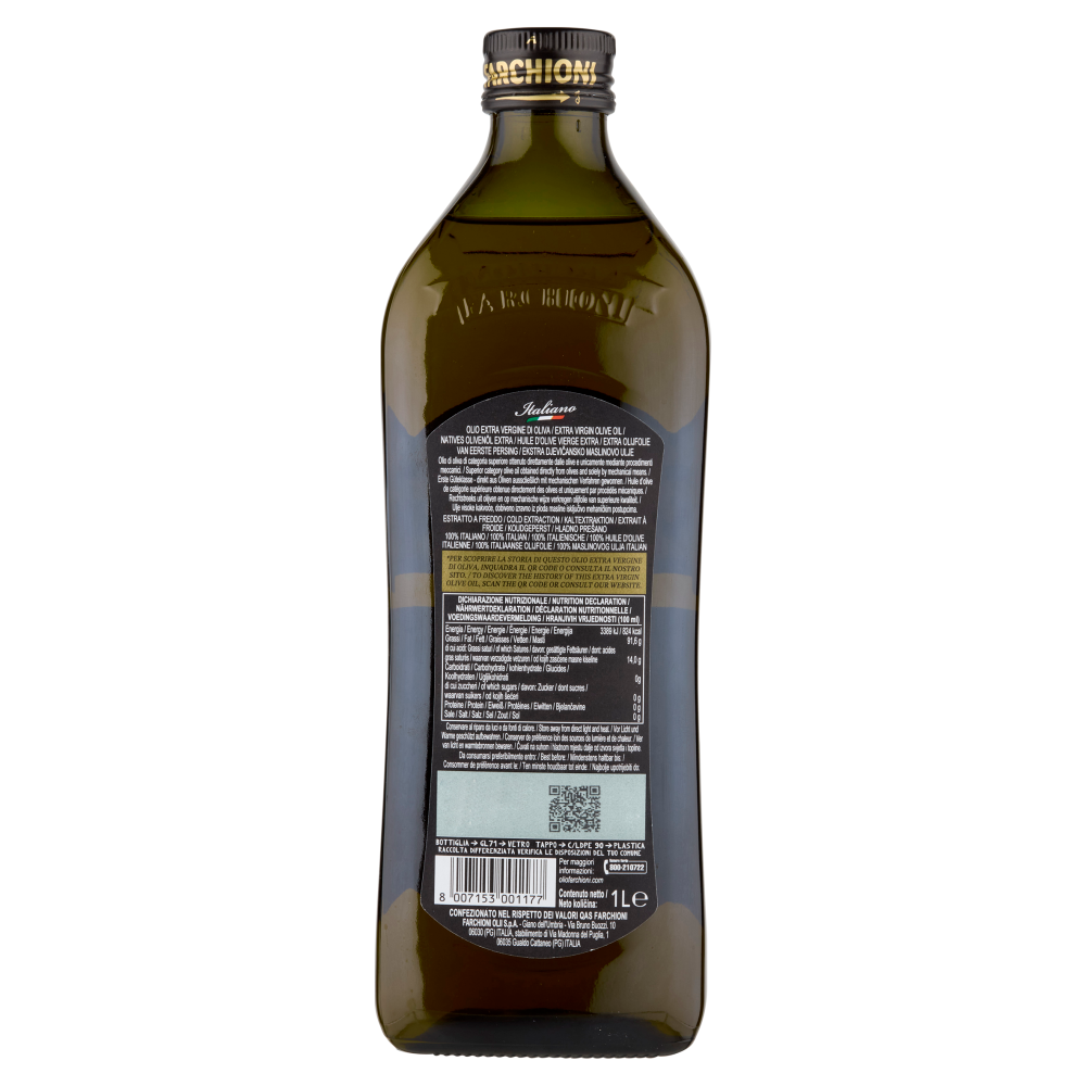 Farchioni Italiano Olio Extra Vergine di Oliva 1 L