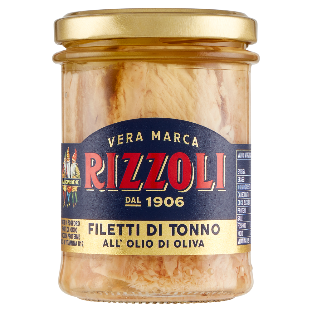 Rizzoli Filetti di Tonno all'Olio di Oliva 200 g