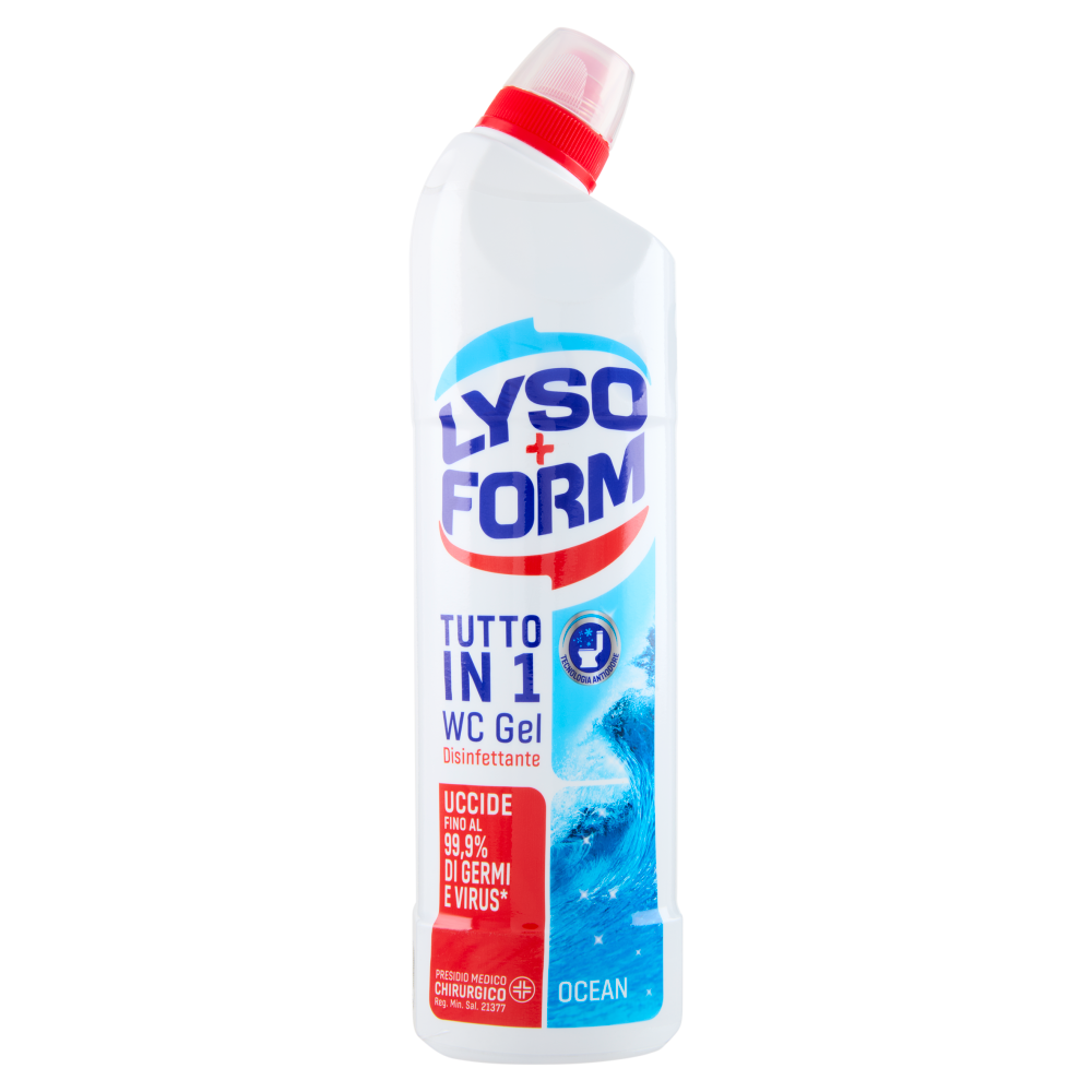Lysoform Wc Gel Disinfettante Tutto in 1 Ocean 750 ml