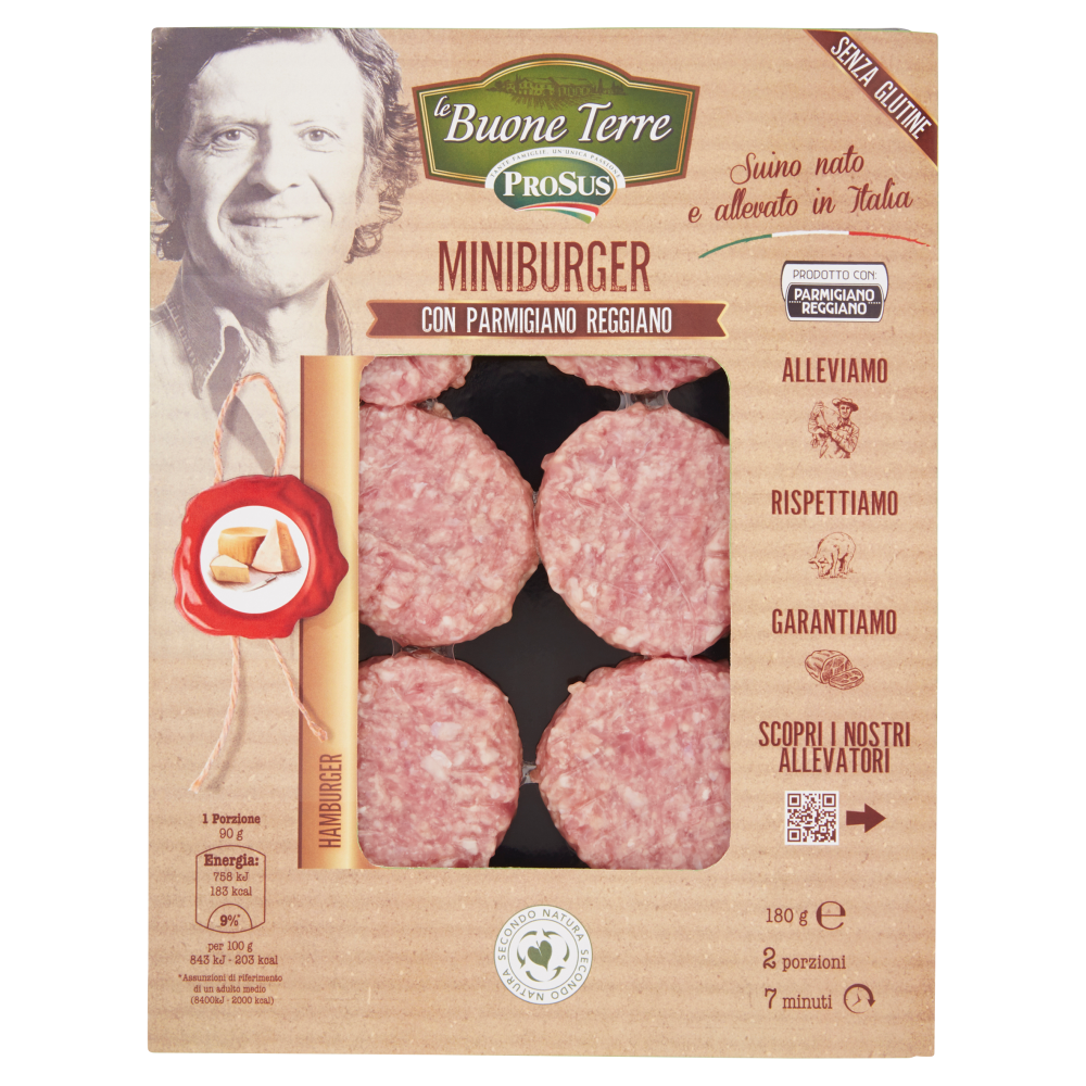 ProSus le Buone Terre Miniburger con Parmigiano Reggiano 180 g