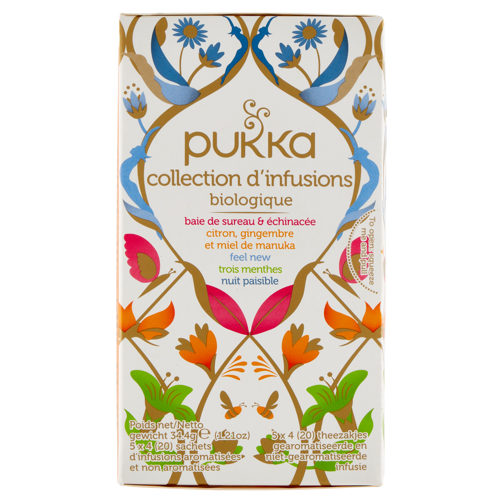 pukka herbal collection organic 5 x 4 bustine 34,4 g