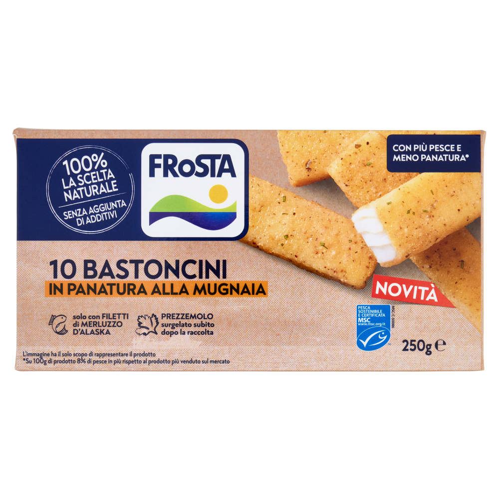 FRoSTA 10 Bastoncini in Panatura alla Mugnaia 250 g