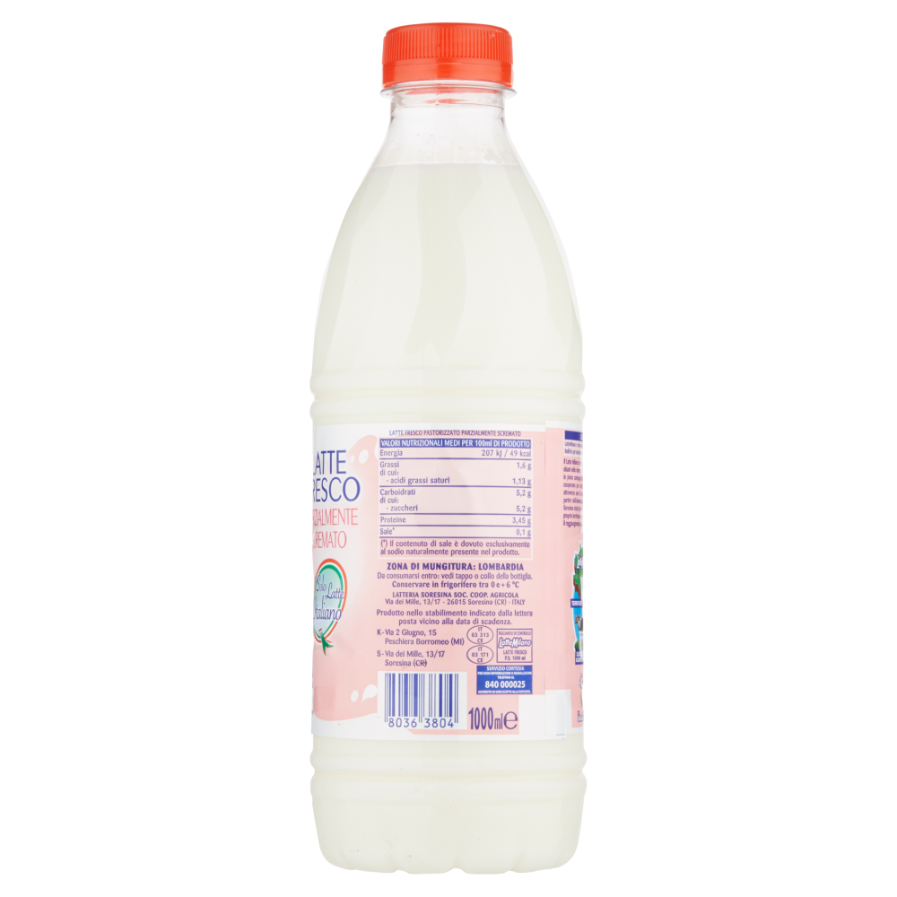 Latte Milano Latte fresco parzialmente scremato 1000 ml