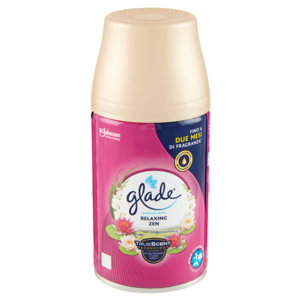 Glade Automatic Spray Ricarica, Profumatore per Ambienti, Fragranza  Relaxing Zen 269ml