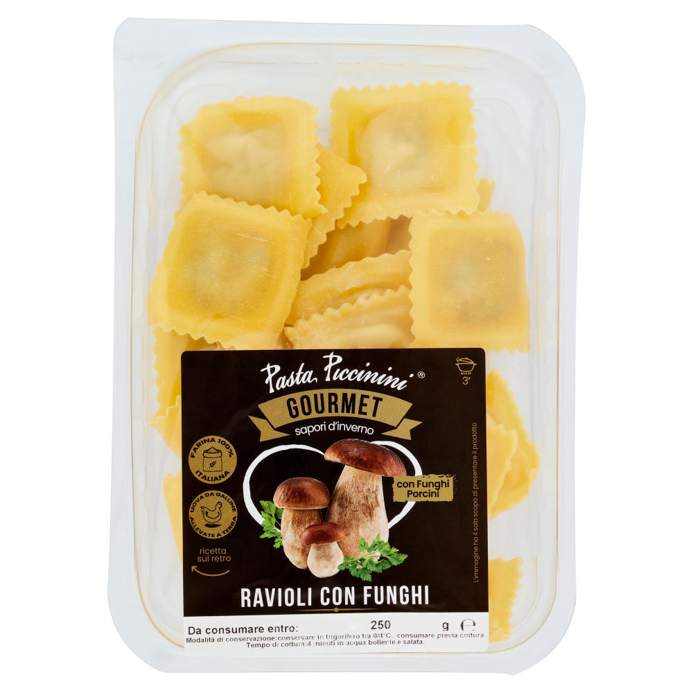 Pasta Piccinini Gourmet Ravioli con Funghi 250 g