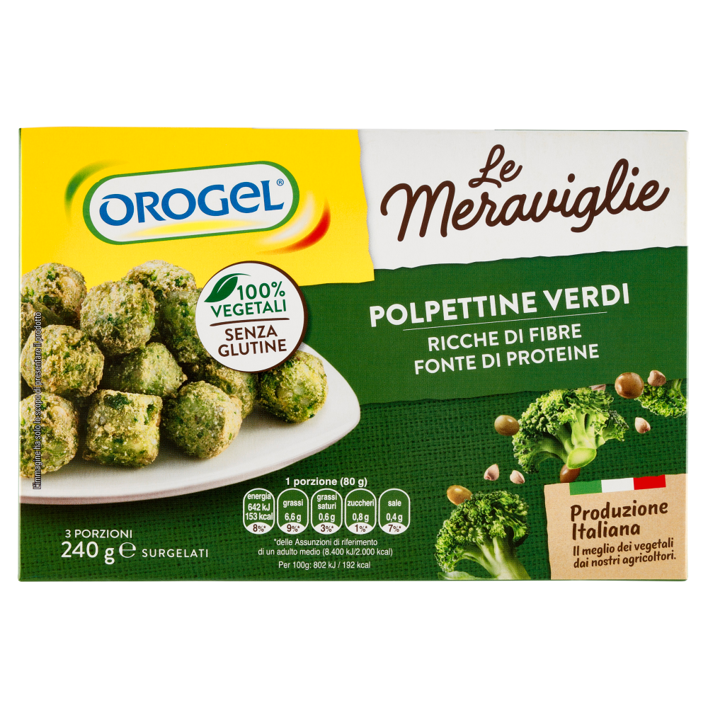 Orogel le Meraviglie Polpettine Verdi Surgelati 240 g