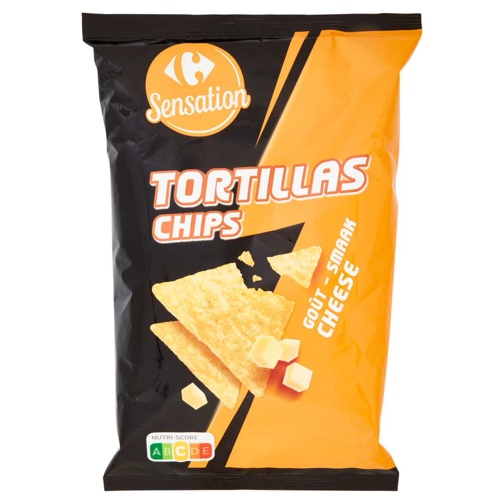 Carrefour Sensation Tortillas Chips Goût - Smaak 150 g