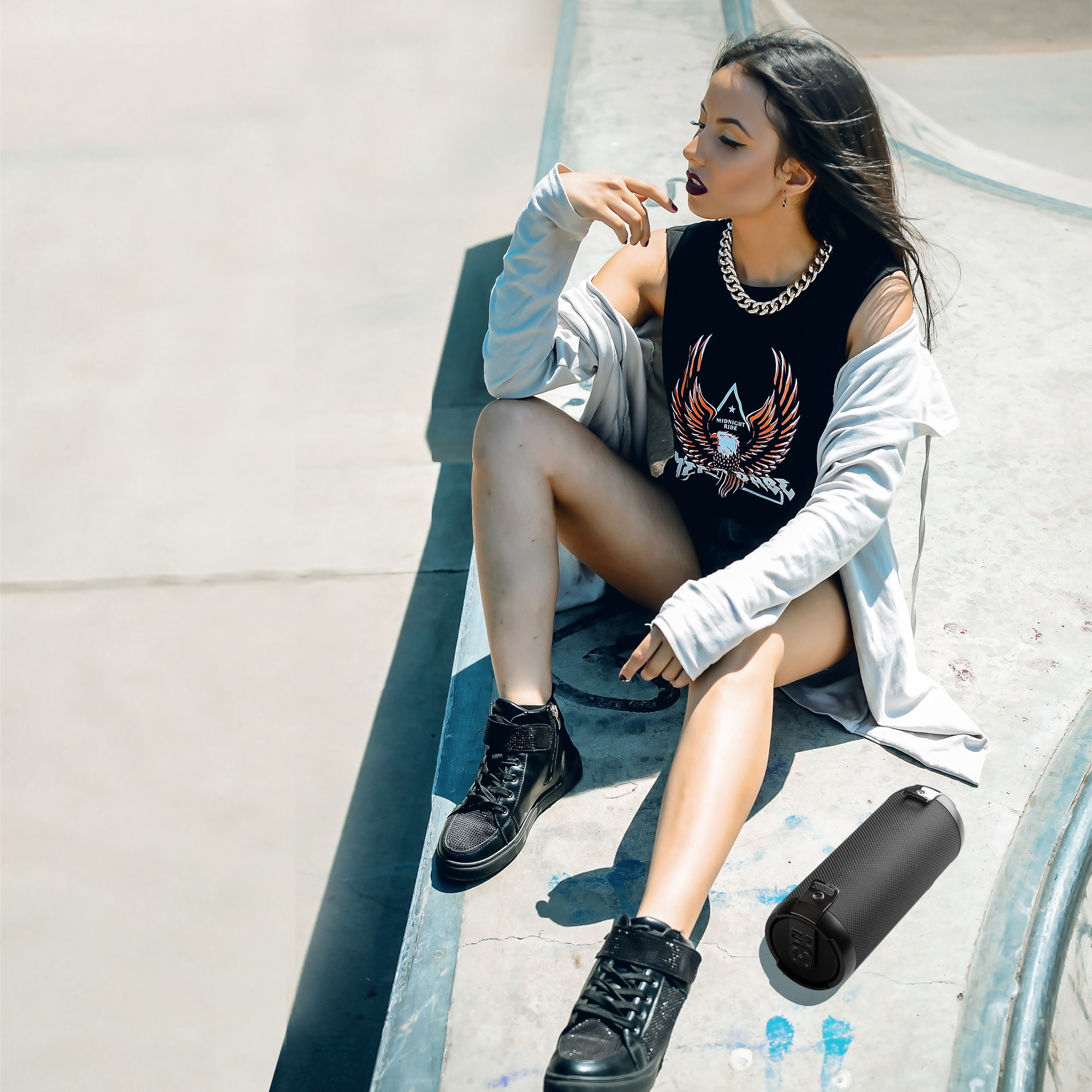 NGS Roller Tempo Altoparlante portatile stereo Nero 20 W