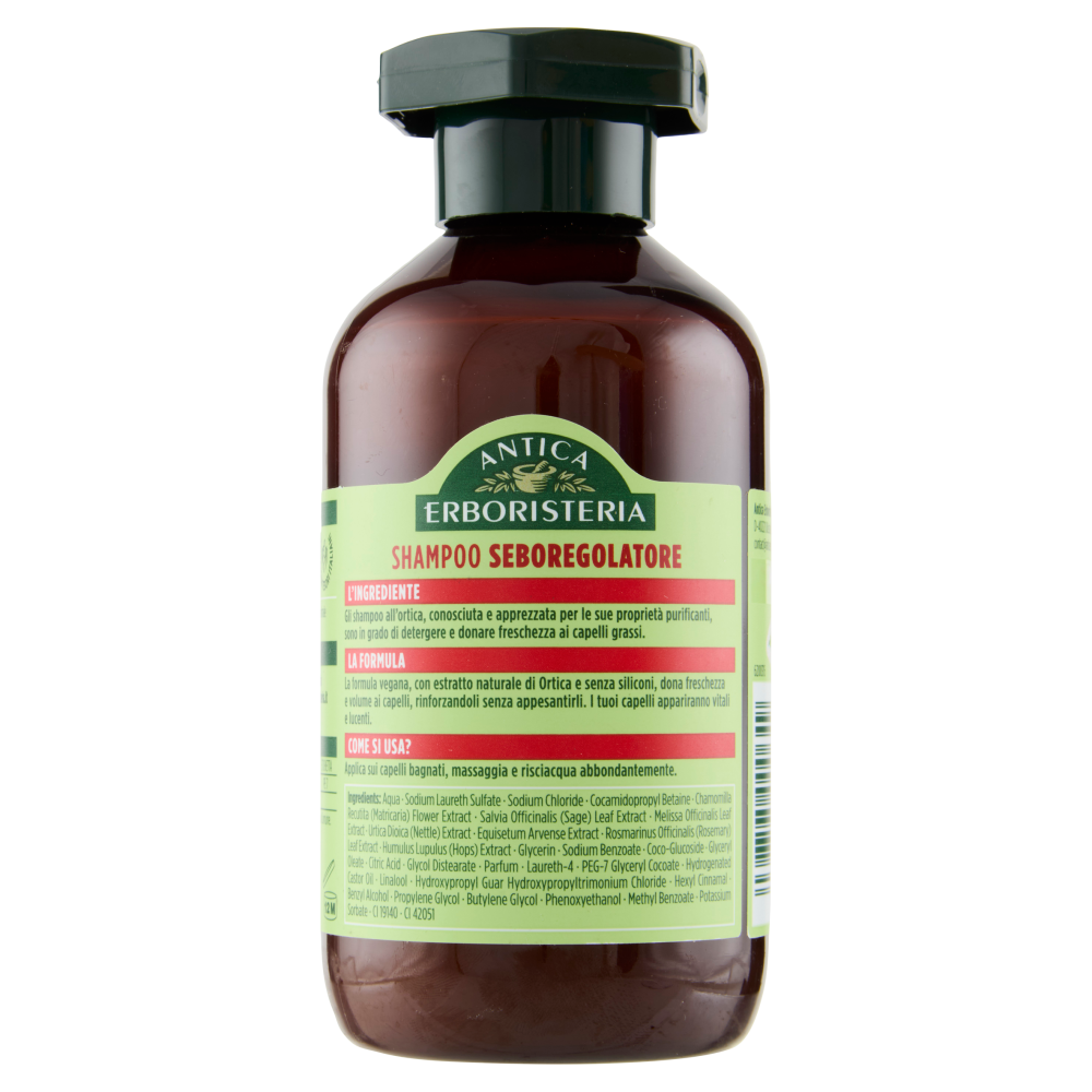 Antica Erboristeria Shampoo Seboregolatore Ortica Capelli grassi 250 ml