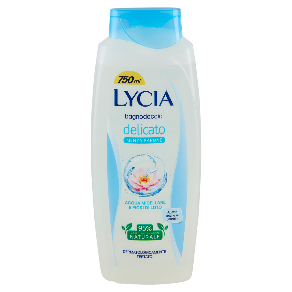 Lycia bagnodoccia delicato Senza Sapone Acqua Micellare e Fiori di Loto 750 ml