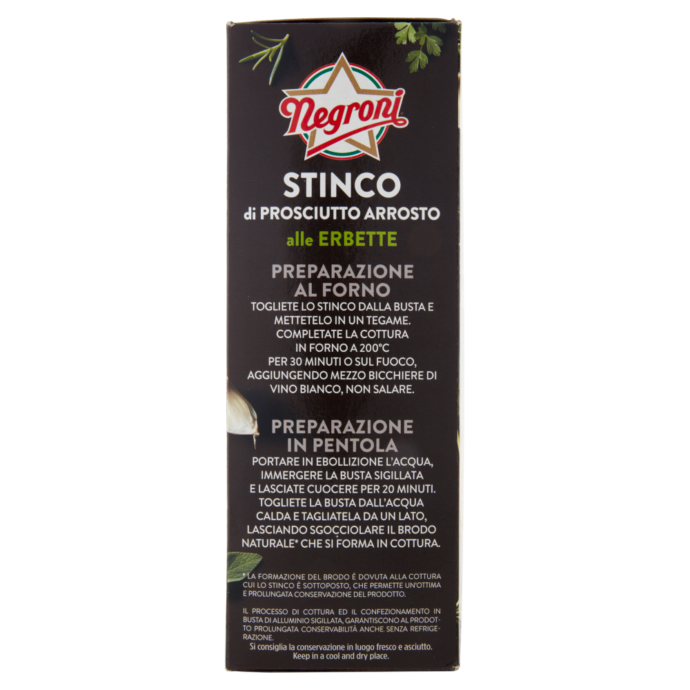 Negroni Stinco di Prosciutto Arrosto alle Erbette 600 g