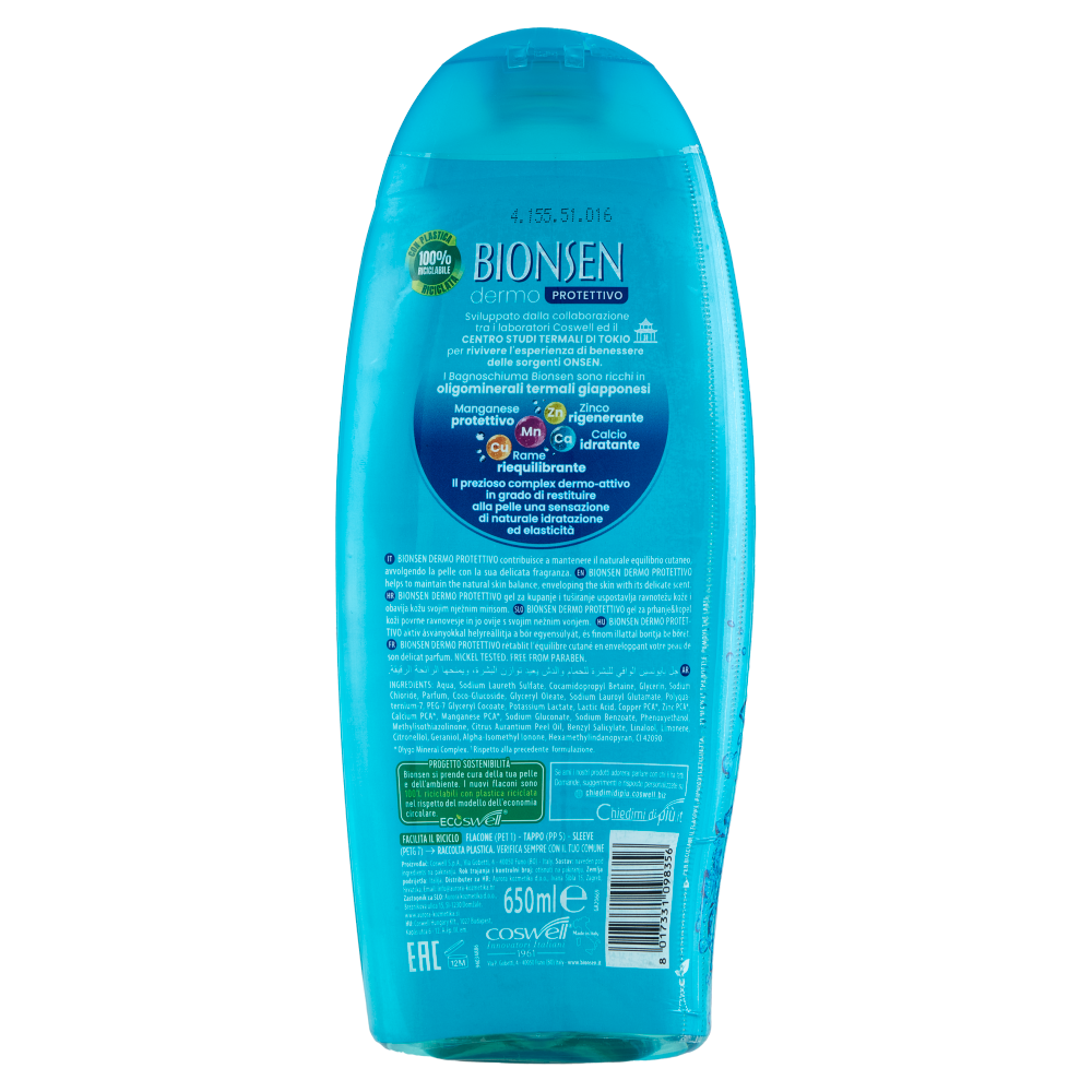 Bionsen dermo Protettivo Bath & Shower Gel 650 ml