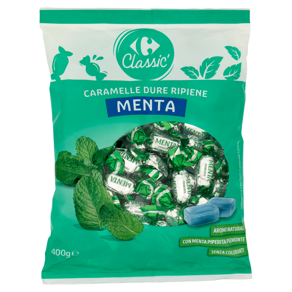 Carrefour Classic Caramelle Dure Ripiene Menta 400 g
