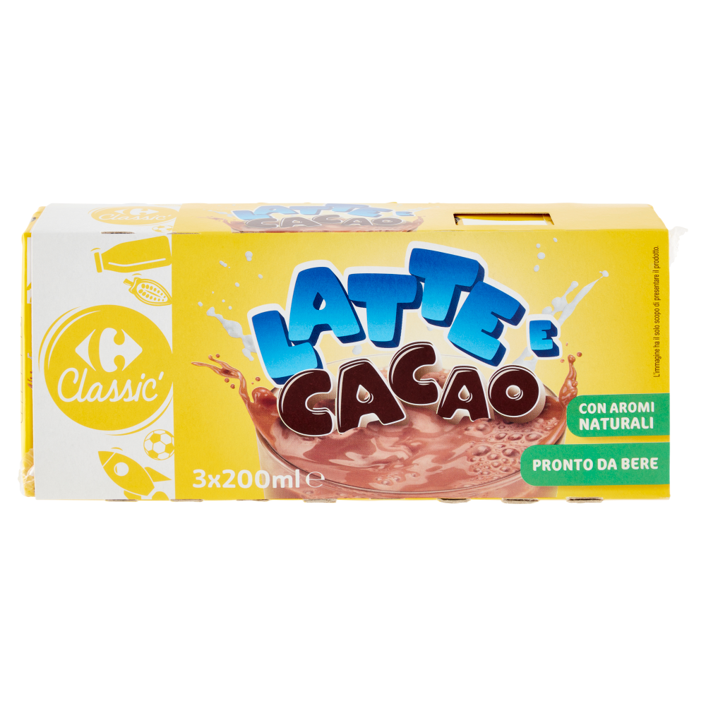 Carrefour Classic Latte e Cacao 3 x 200 ml