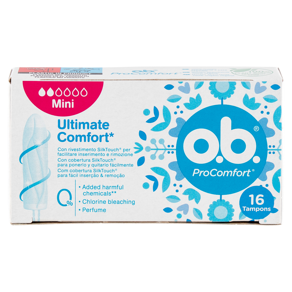 o.b. ProComfort Ultimate Comfort* Mini Tampons 16 pz