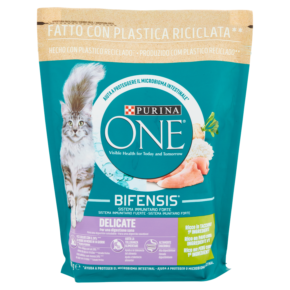 PURINA ONE Delicate Ricco in Tacchino 800 g