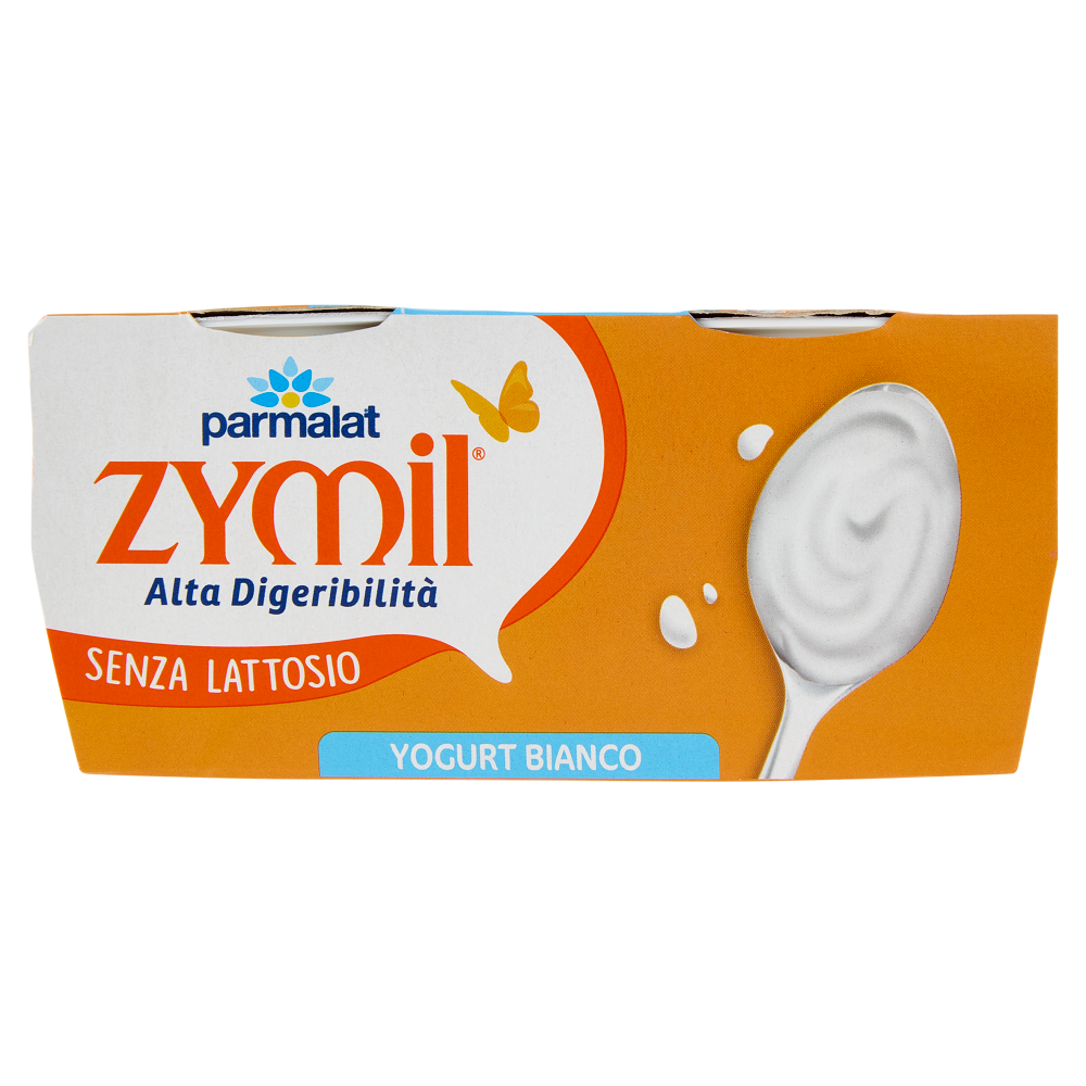 ZYMIL Alta Digeribilit&agrave; Senza Lattosio Yogurt Bianco 2x125g