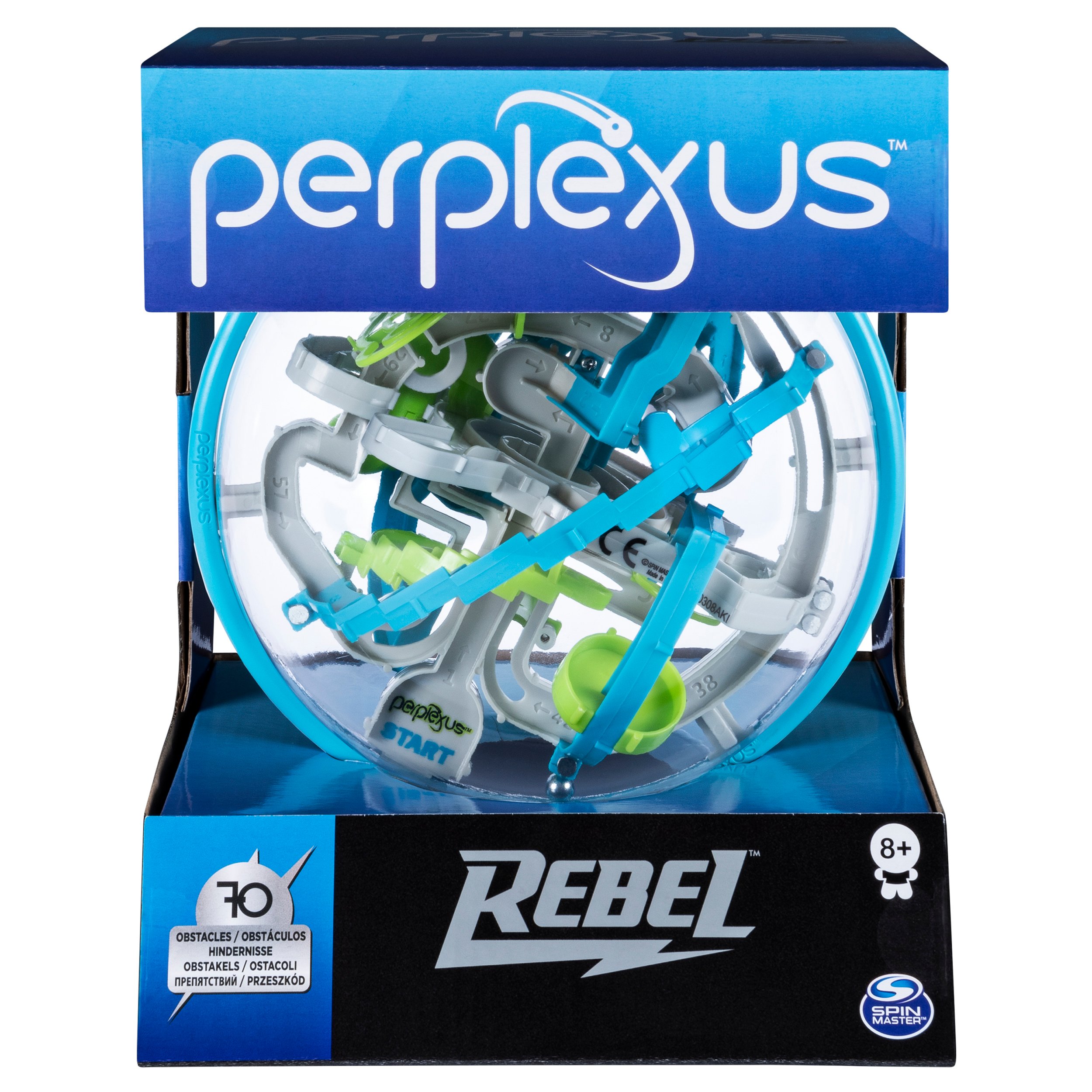 Games Perplexus Rebel, Il Labirinto 3D con 70 Ostacoli in Una Sfera, 8+ Anni