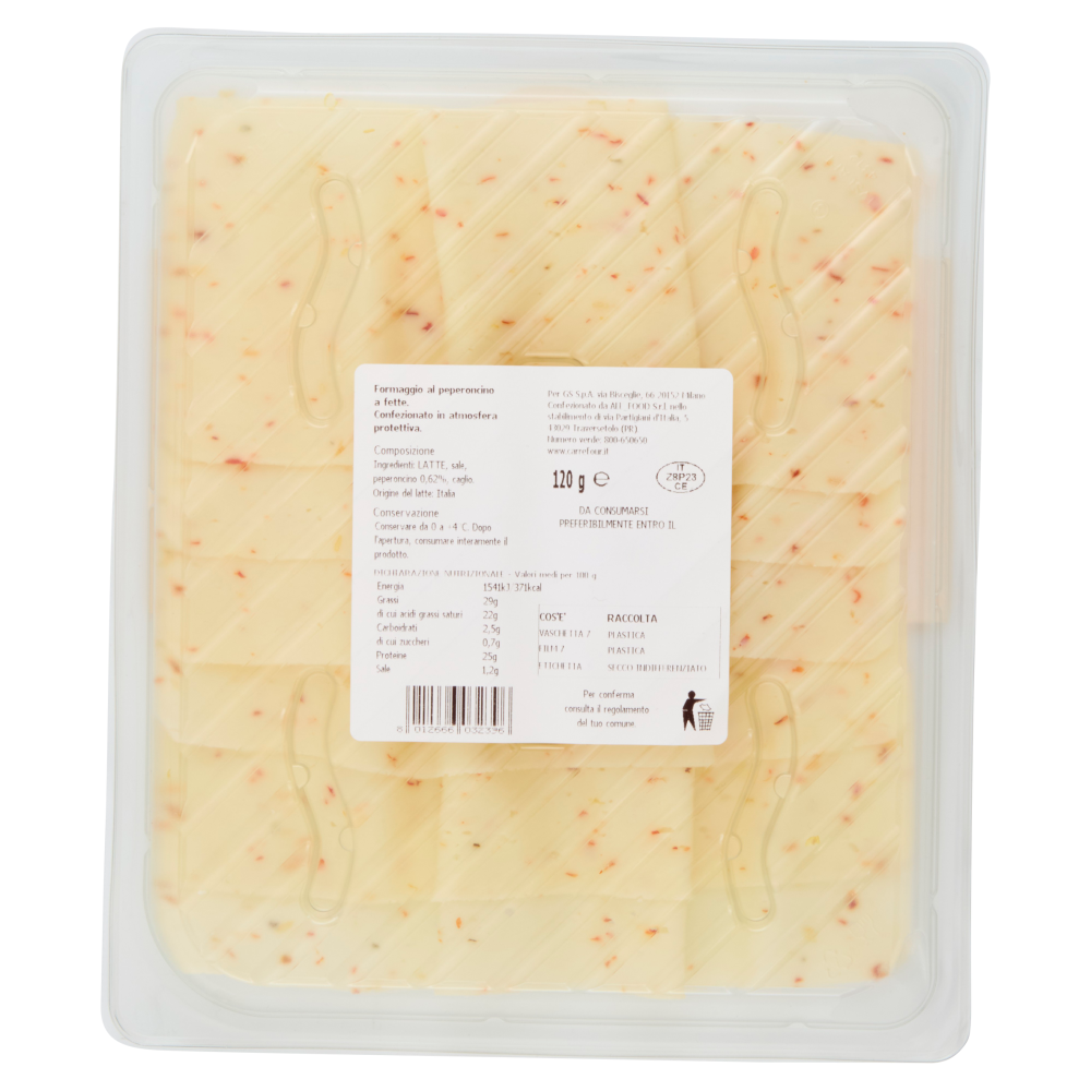 Carrefour Classic Formaggio al Peperoncino a fette 120 g