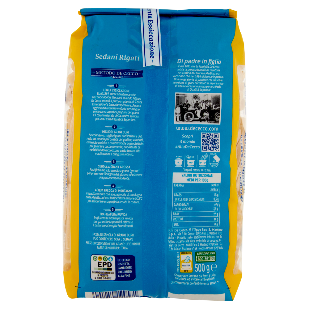 De Cecco Sedani Rigati n°57 500 g