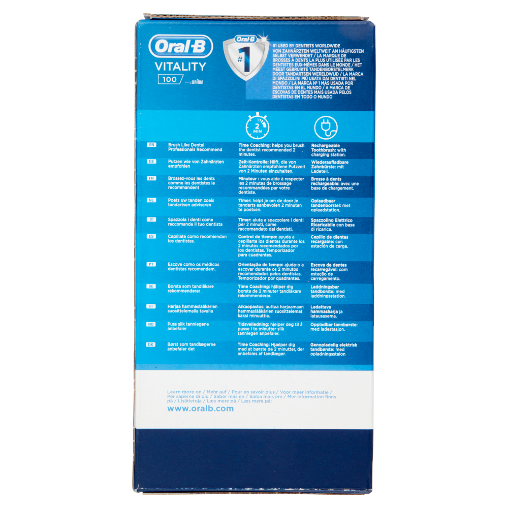 Oral-B Spazzolino Elettrico Denti Ricaricabile Vitality 100 Cross Action Rosa