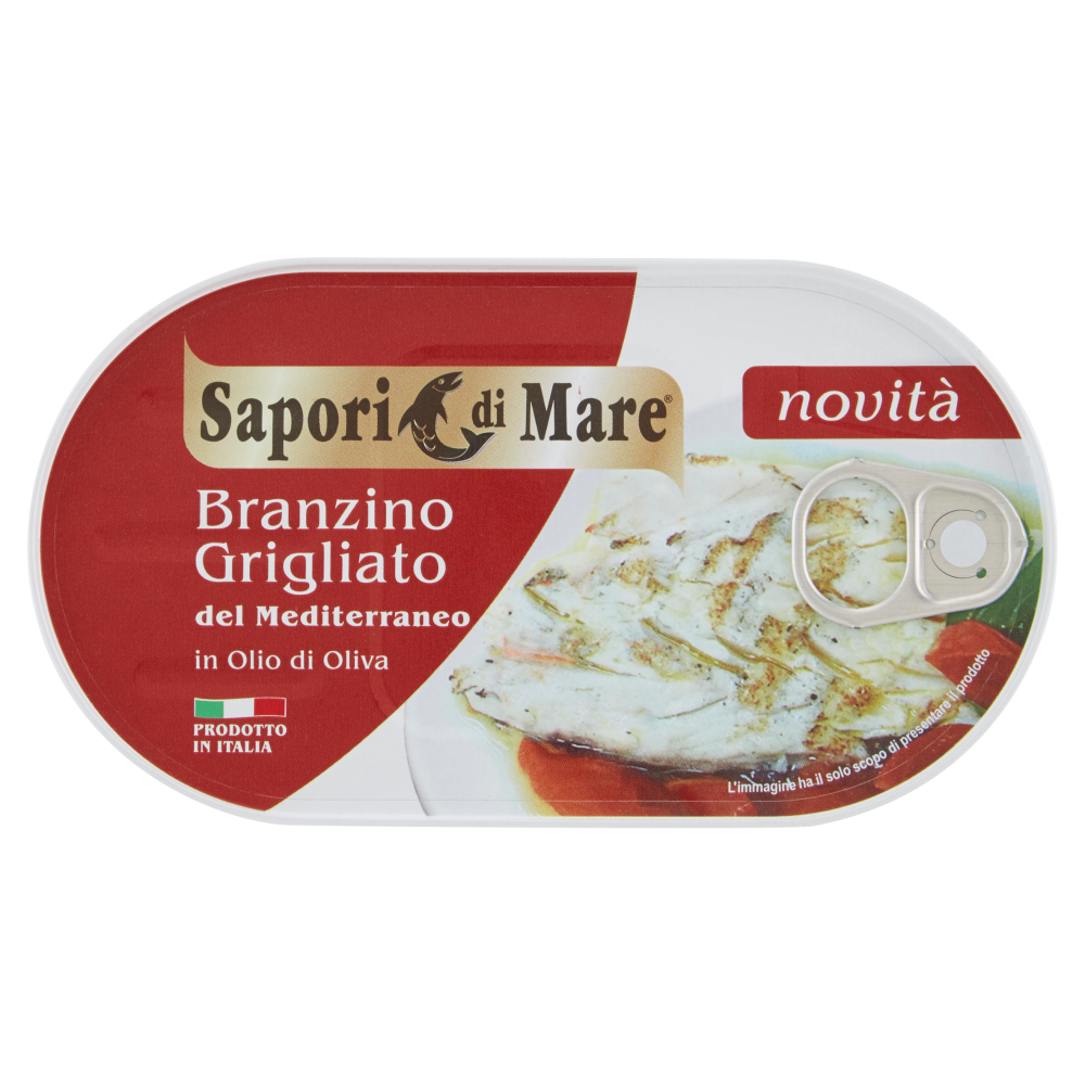 Sapori di Mare Branzino Grigliato del Mediterraneo in Olio di Oliva 145 g