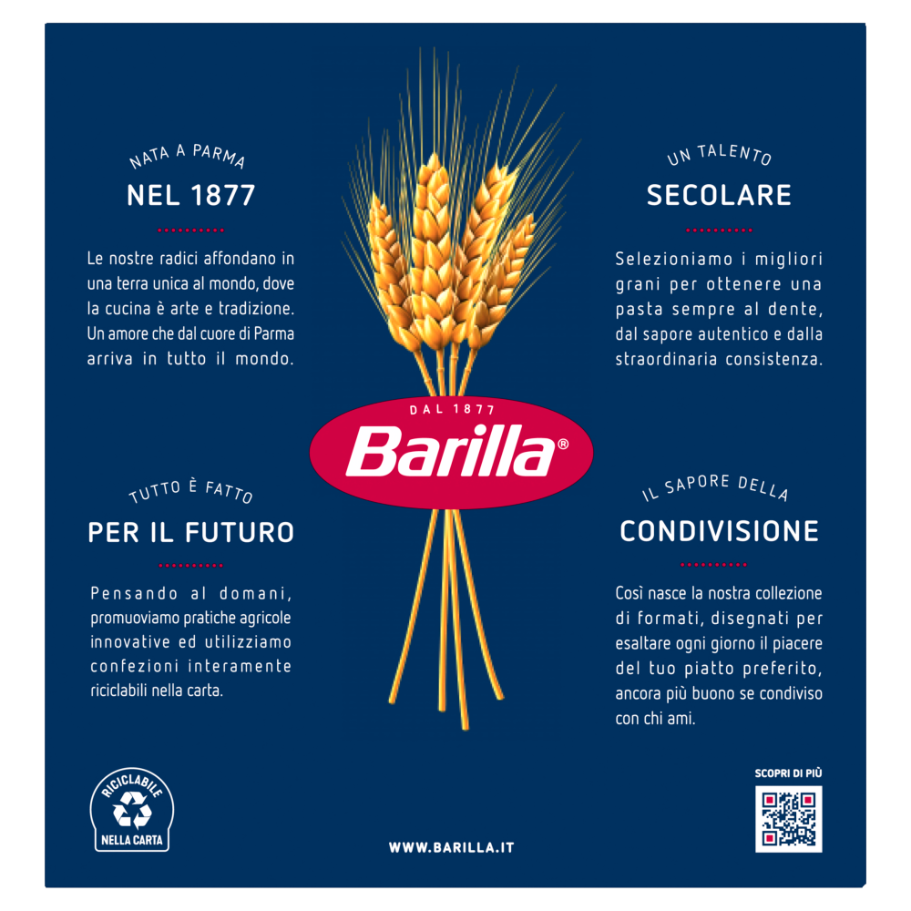 Barilla Pasta Pennette Rigate n.72 1Kg
