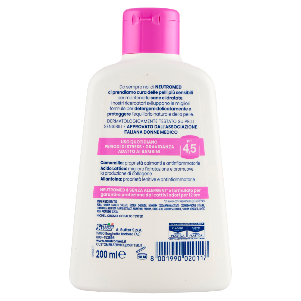 Neutromed delicatezza pH 4,5 Detergente Intimo 200 ml