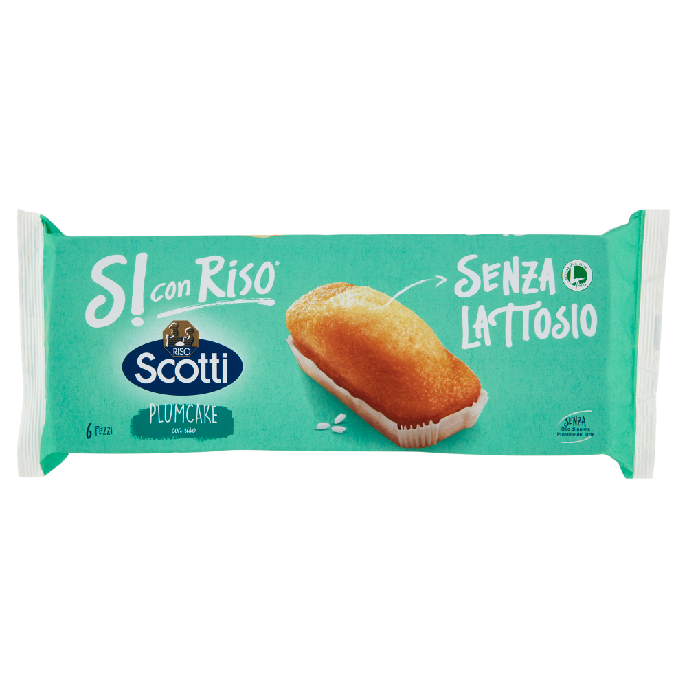 Riso Scotti Si con Riso Senza Lattosio Plumcake con riso 6 x 31,7 g