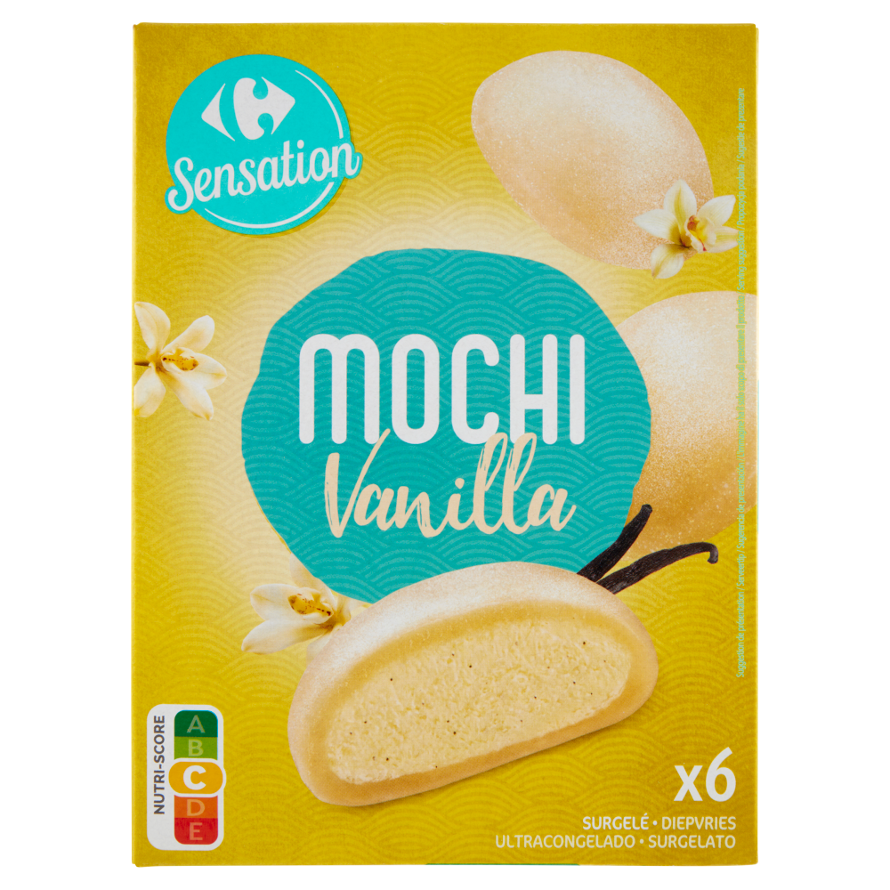 Carrefour Sensation Mochi Vanilla Surgelato 6 Pezzi 210 g