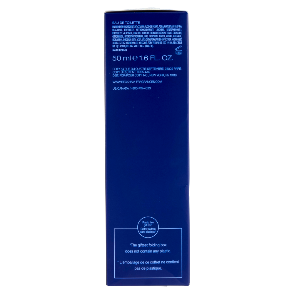 David Beckham Xmas25 Maschile Eau de Toilette 50 ml + Shower Gel 200 ml Classic Blue 