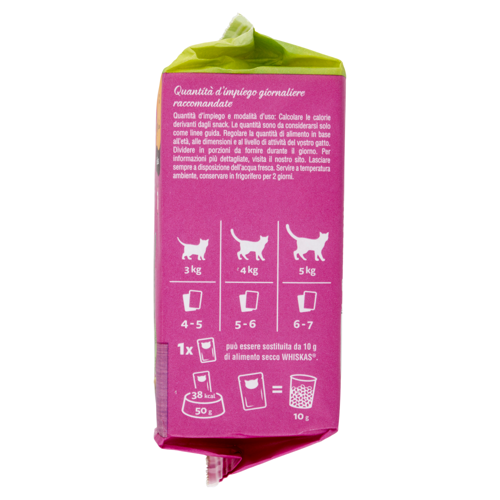 Whiskas Pranzetti con Pollo, con Tacchino in Salsa 7+ 6 x 50 g