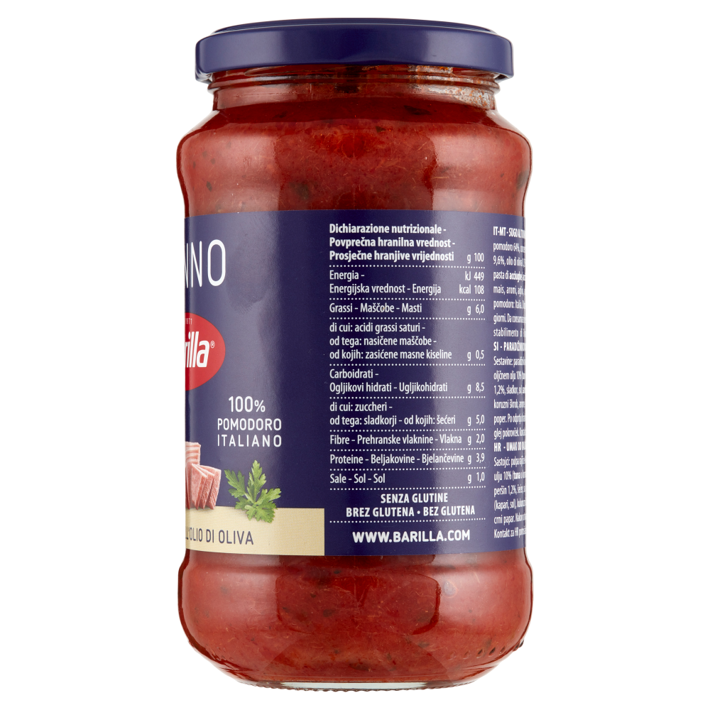 Barilla Sugo Tonno 100% Pomodoro Italiano Condimento per Pasta 400g