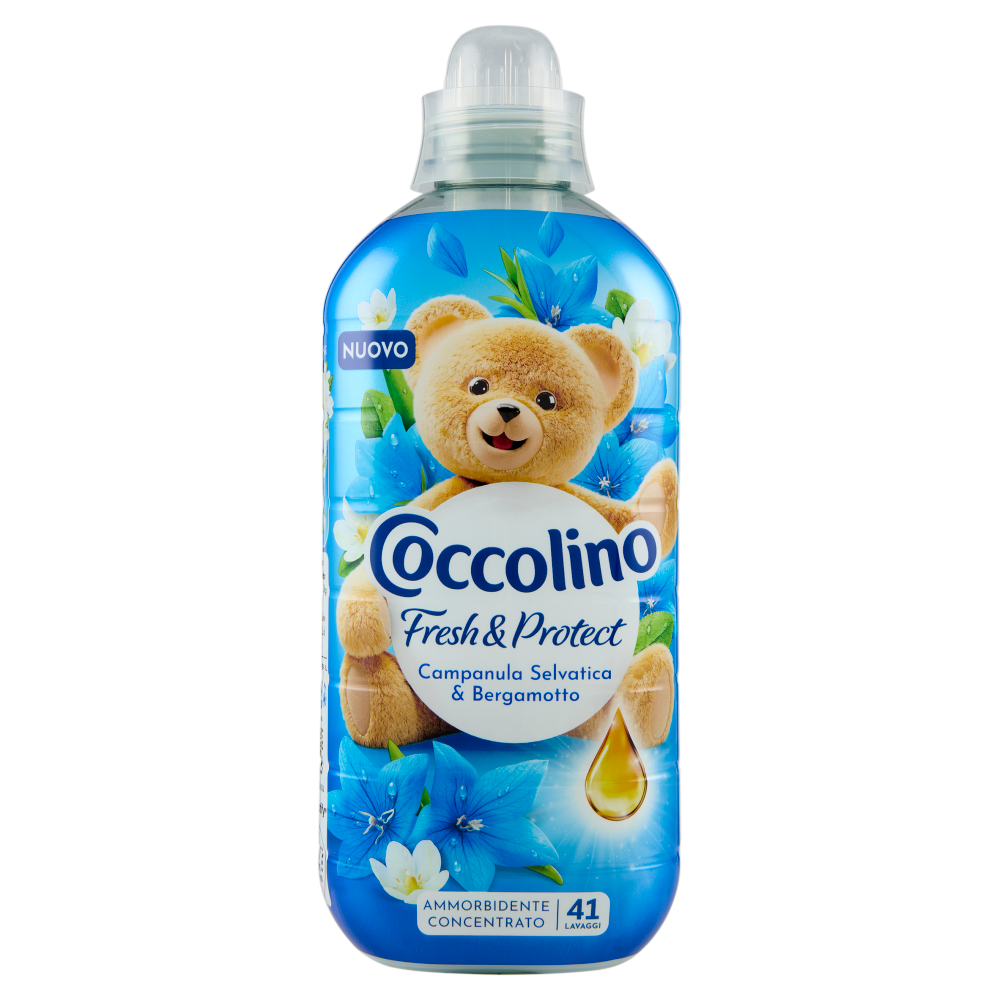 Coccolino Ammorbidente Concentrato Fresh&Protect Campanula Selvatica & Bergamotto 41 Lavaggi 952 ml
