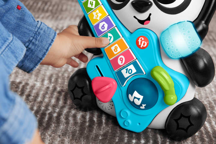 Fisher-Price Link Squad Animal Band Gina La Pandina Impariamo A Contare, Giocattolo Per L'Apprendimento Per Neonati Con Musica E Luci, Versione Italiana