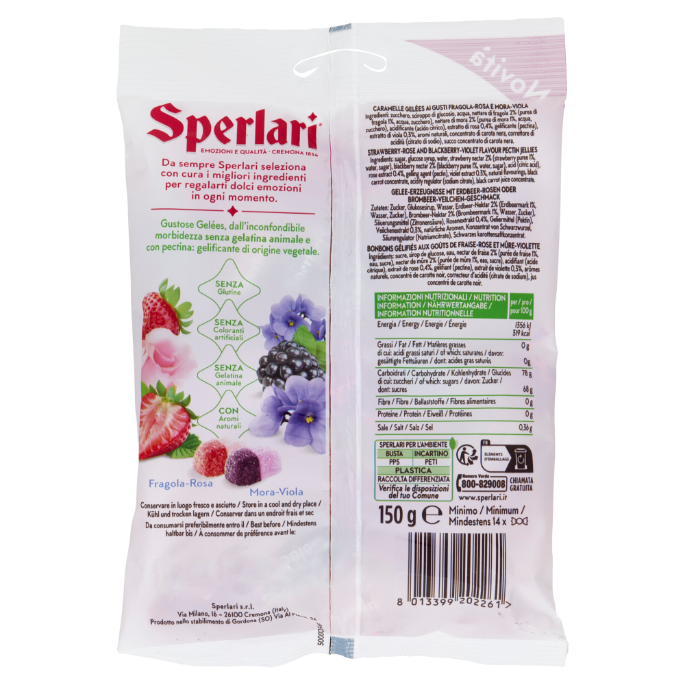 Sperlari Gran Gelées Duetto Fragola-Rosa, Mora-Viola 150 g