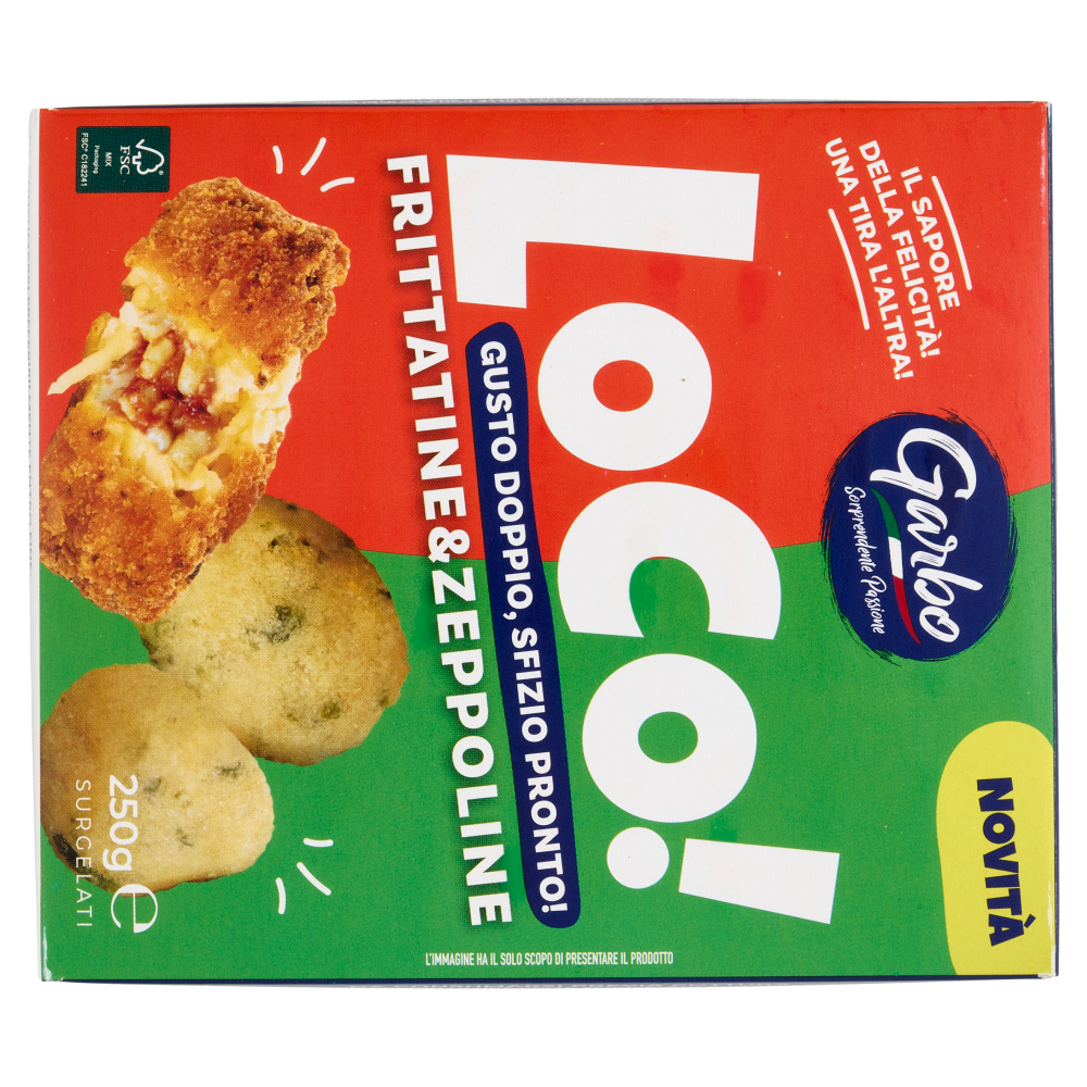Garbo Loco! Frittatine & Zeppoline Surgelati 250 g