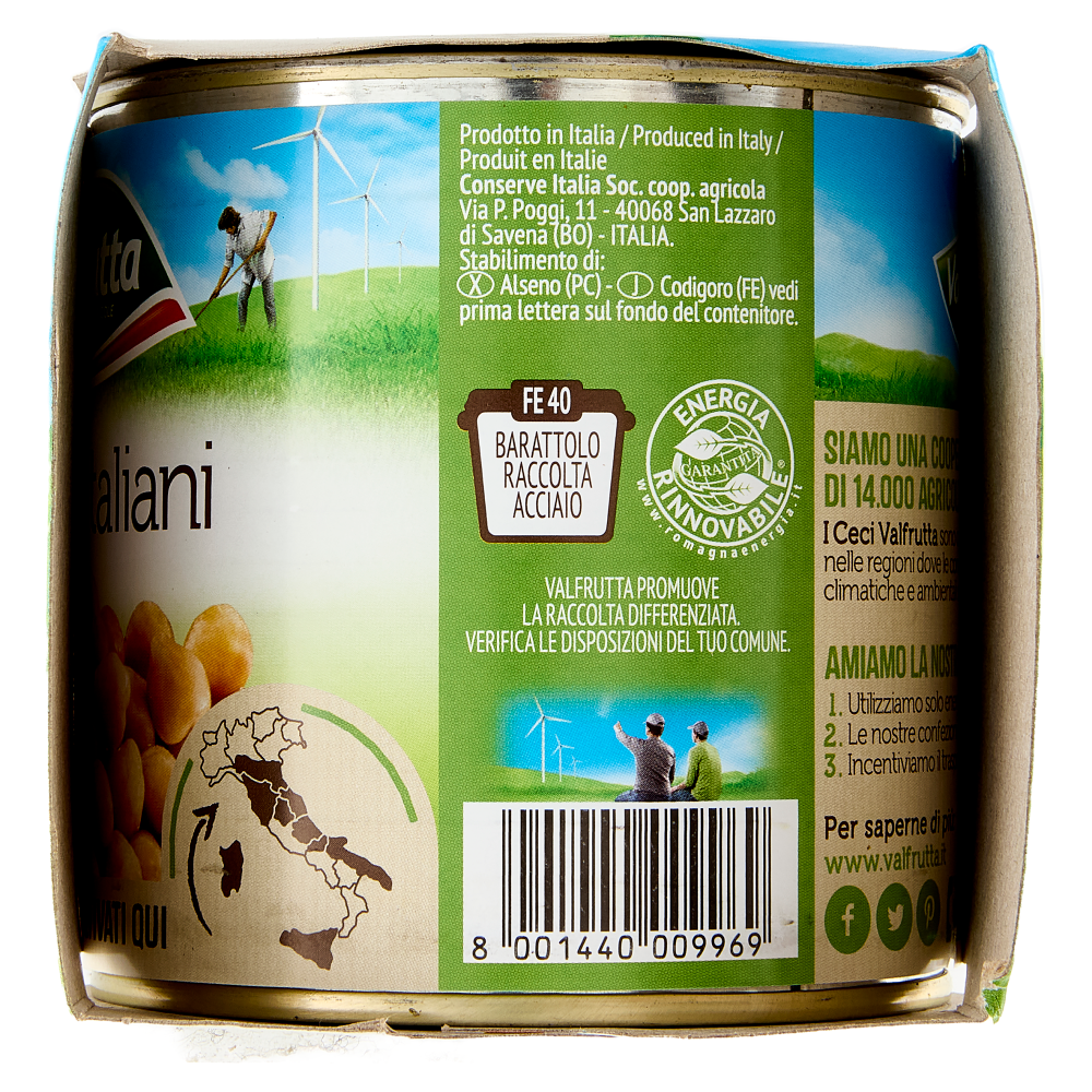Valfrutta Ceci Italiani 3 x 400 g