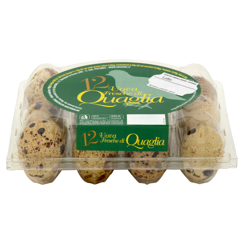 12 Uova Fresche di Quaglia