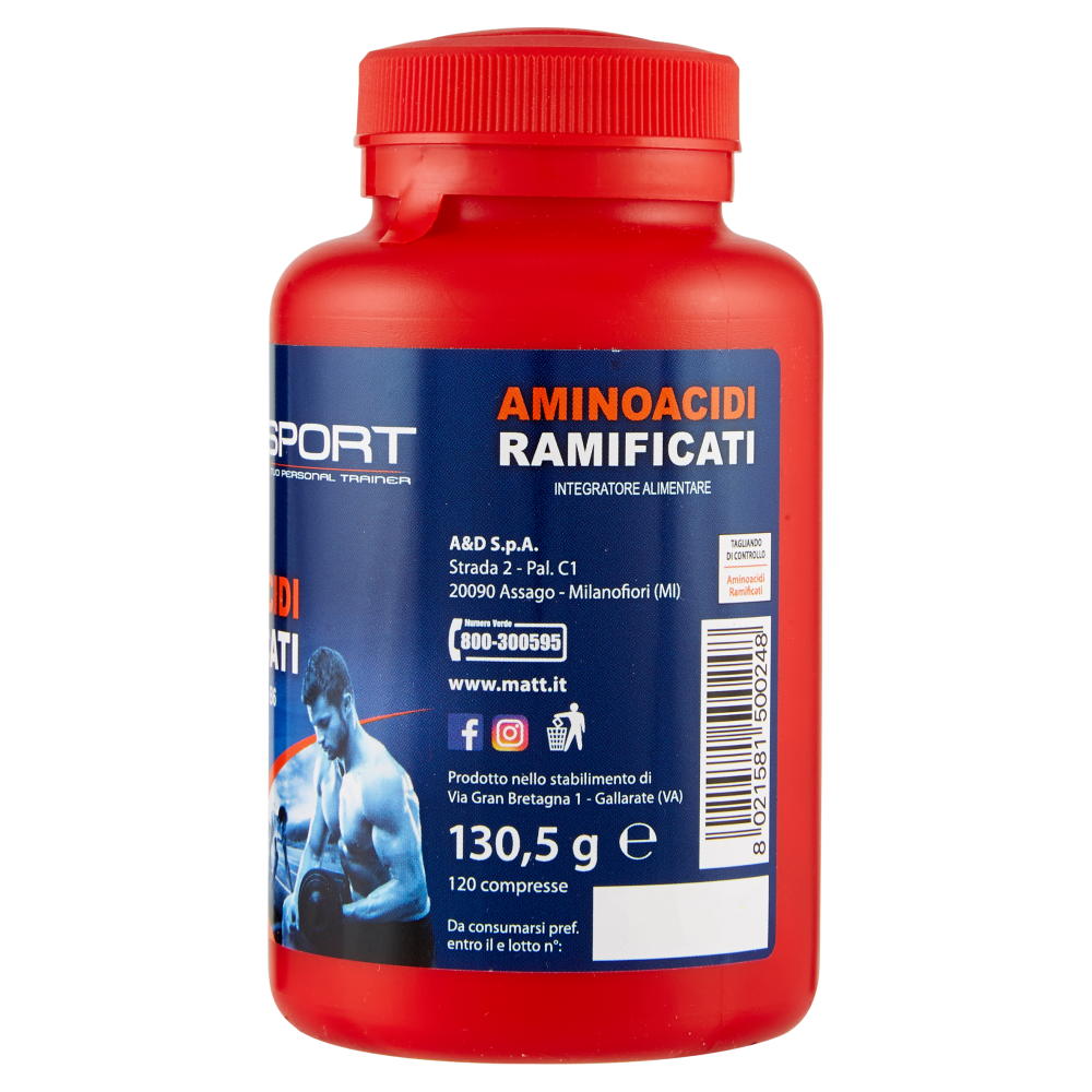 Matt Sport Amminoacidi Ramificati 120 Compresse 130,5 g