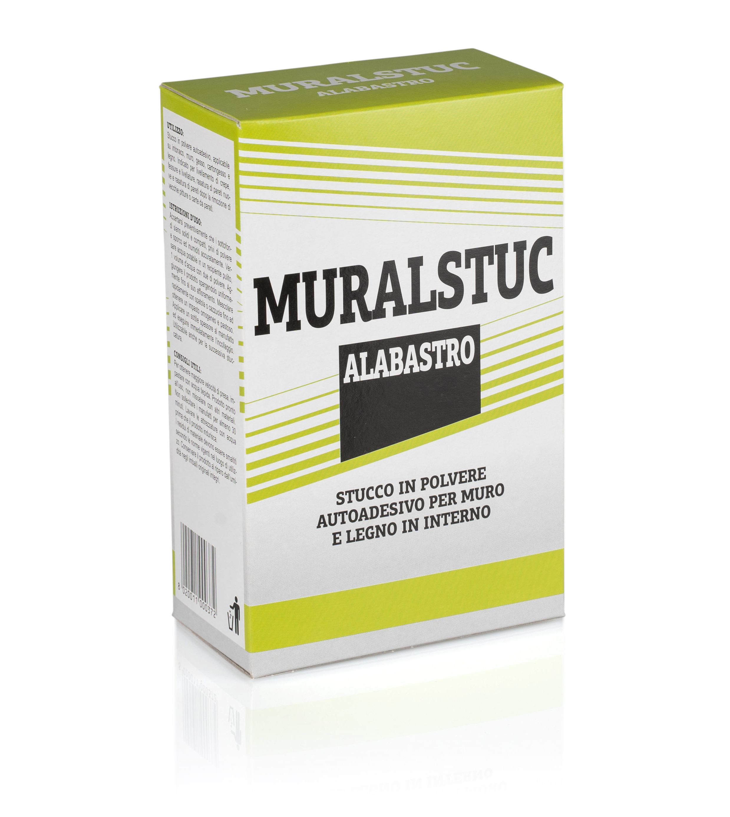 Stucco in polvere autoadesivo per muro e legno in interno