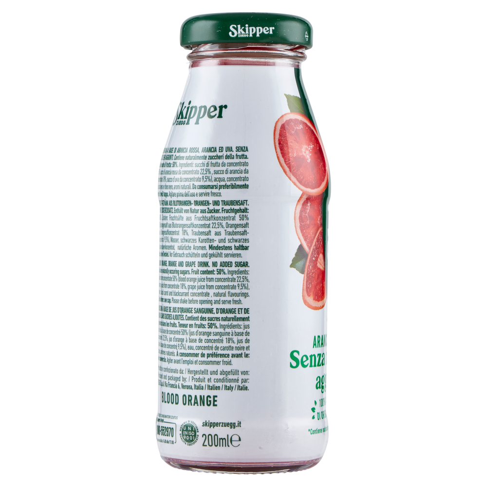 Zuegg Skipper Arancia Rossa Senza zuccheri aggiunti* 200 ml