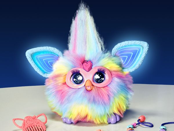 Furby Arcobaleno, giocattolo di peluche interattivo