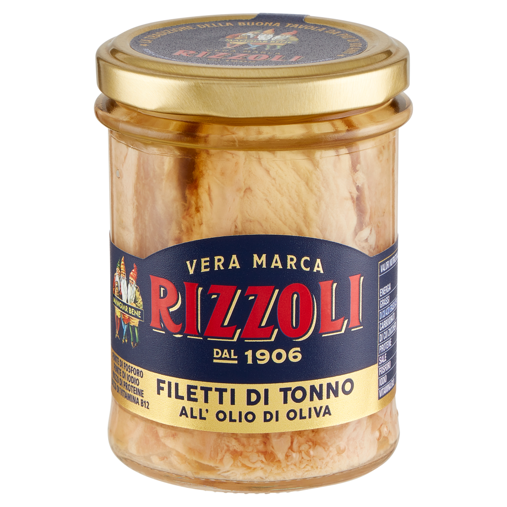 Rizzoli Filetti di Tonno all'Olio di Oliva 200 g