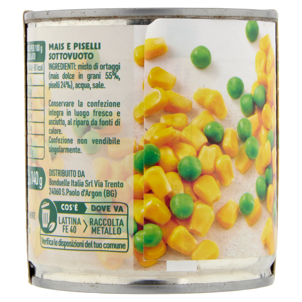 Bonduelle Mais Mix Mais e Piselli 3 x 170 g